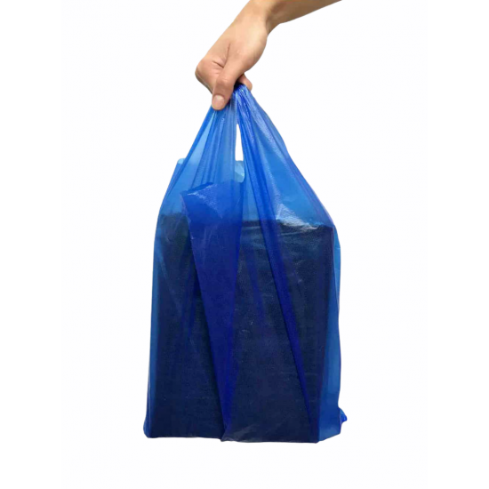ΤΣΑΝΤΑ ΧΟΝΤΡΗ ΜΠΛΕ Νο60  (1kg, 26 τεμάχια) ύψος 60 cmX μήκος 30 cm